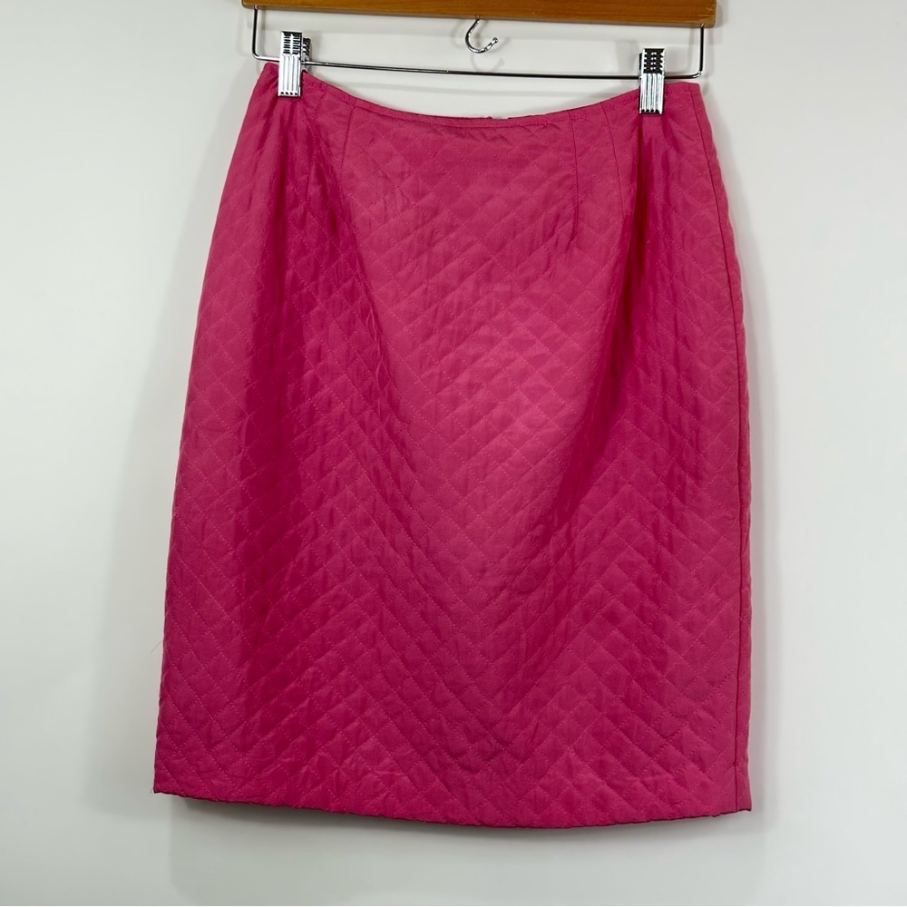 Emanuel Emanuel Ungaro Vintage Pink quilted Skirt